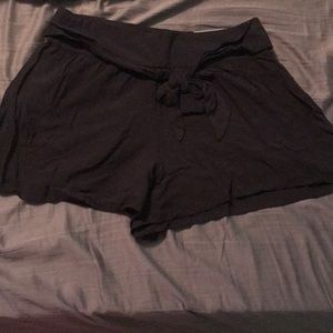 Black Maurices tie dressy shorts
